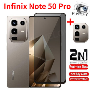 Phim bảo vệ màn hình riêng tư Infinix Note 50 Pro Note50 50Pro Note 50 Pro + 50X 50S 4G 5G 2025 Mặt trước Full Cover Phim bảo vệ Camera sau Chống nhìn trộm Full Cover Kính cường lực