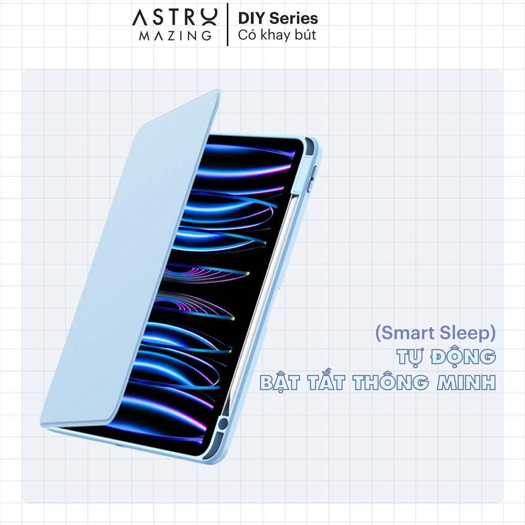 Ảnh Bao da iPad AstroMazing xoay 360 tháo rời nam châm độ chống sốc cho Pro 11 Air 4 5 6 Gen 10 1