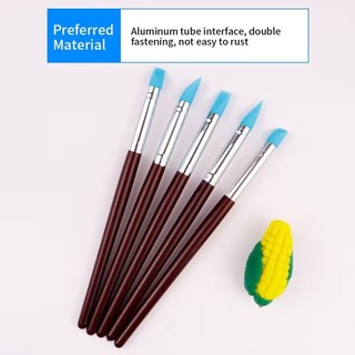 5 Chiếc Nha Khoa Nhựa Định Hình Bút Silicon Đất Sét Điêu Khắc Dụng Cụ Bàn Chải Mô Hình Chấm Móng Tay Nghệ Thuật Gốm Đất Sét Dụng Cụ DIY Khắc Điêu Khắc Dụng Cụ Điêu Khắc