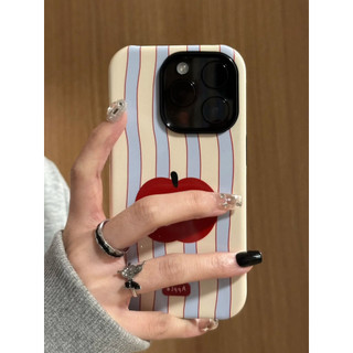 Ốp lưng Apple 2 trong 1 màu đỏ dọc cho Apple 17 / 16 Vỏ điện thoại iPhone 15 Pro Max Phim mới 14 / 13 Sáng tạo 12 / 11 Pro Max 7 / 8 Plus Vỏ điện thoại bóng hai lớp