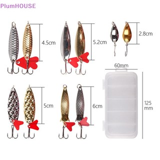 Plumhouse 5 Cái / bộ Kim Loại Jig Thìa Spinner Mồi Câu Cá Wobbler Mồi Bộ Dụng Cụ Câu Cá Cho Mồi Câu Cá Bộ Mồi VN