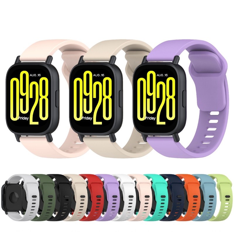 Dây đeo silicon cho Xiaomi Redmi Watch 5 Active / Redmi Watch 5 Lite Dây đeo đồng hồ màu kẹo mềm Vòng đeo tay thể thao Vòng thắt lưng 22mm