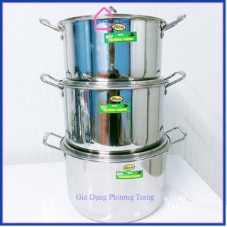 NỒI HẦM, LUỘC GÀ INOX CAO CẤP TRƯỜNG THÀNH NẤU ĐƯỢC BẾP TỪ NHIỀU SIZE 26CM, 28CM, 30CM - Phương Trang