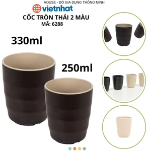 COMBO 10 Cốc tròn Thái 2 màu loại dày đẹp Chính Hãng VIỆT NHẬT (Mã 6288,6289)