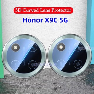 Phim bảo vệ camera kính cường lực 3D cong cho Honor X9C/X9d/X9b/X6C/X7D 4G/5G, full cover, mặt sau, kèm ống kính