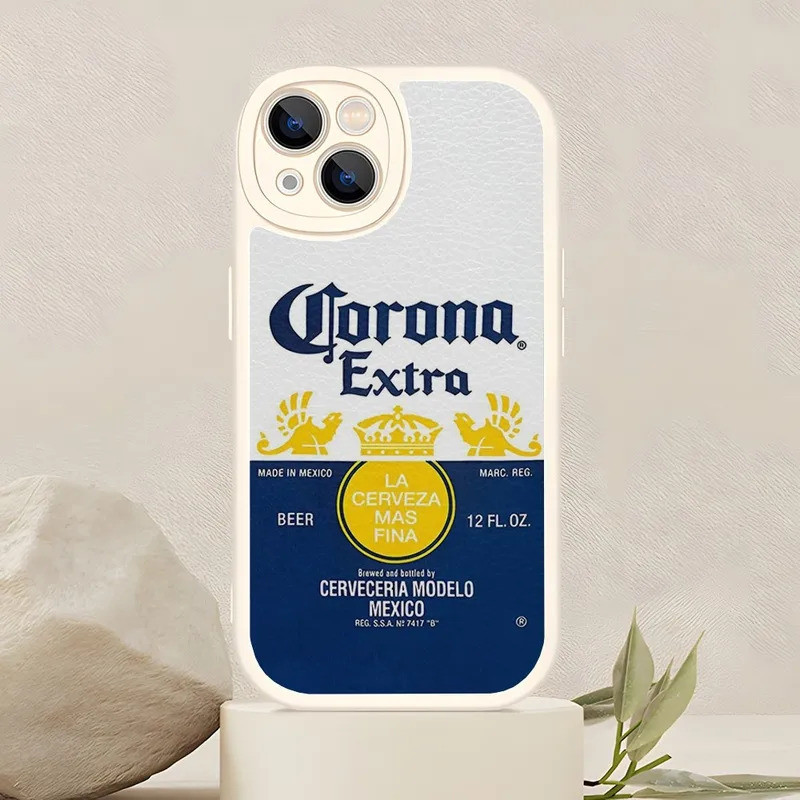 TP-1 Corona Thêm Bia Ốp Lưng Điện Thoại Iphone 17,15 Pro Max 14 Pro 11 13 12 Mini X Xr Xs Max 8 Puls Se 2020 Da Cừu Silicon
