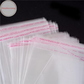 Houdou 100 Cái / túi OPP Clear Seal Trang Sức Nhựa Tự Dính Túi Đóng Gói Nhà VN