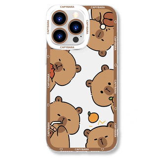 Vỏ Capybara Cho Infinix GT 20 Pro 5G TECNO POVA 6 5 4 Pro 3 2 ITEL S23 A70 Phim Hoạt Hình Bảo Vệ Toàn Diện Cặp Đôi Mềm TPU Vỏ Điện Thoại Dễ Thương
