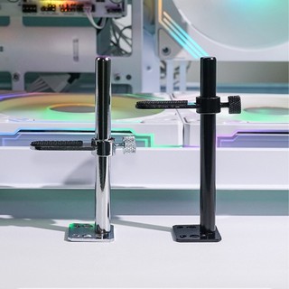 Charmantcc1 GPU Hỗ Trợ Chân Đế Thẻ Video Giá Đỡ Quạt Gắn Nhôm Đồ Họa Card Bracket
