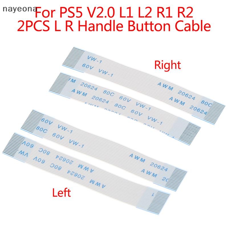 [Hay] 2 Cáp Nút Tay Cầm L R Cho PS5 V2.0 L1 L2 R1 R2 Kết Nối Ruy Băng ...