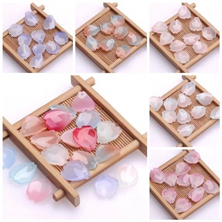 20 bông hoa cánh hoa men màu diy phong cách cổ phong cách kẹp tóc Hán phục chất liệu làm mũ đội đầu diy NHDZ 3AC4