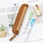 Túi đựng bút Mini GREAT, Túi đựng văn phòng phẩm đơn giản di động, Hộp đựng văn phòng phẩm đa chức năng bằng da nhỏ gọn sành điệu