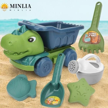 Minlia Mùa Hè Đi Biển Đồ Chơi Đào Cát Dụng Cụ Cho Trẻ Em Trò Chơi Đi Biển Cho Bé Chơi Đồ Chơi Xô Đi Biển Đồ Chơi Đi Biển Đồ Chơi Chơi Bãi Biển Khủng Long Đồ Chơi Bãi Biển