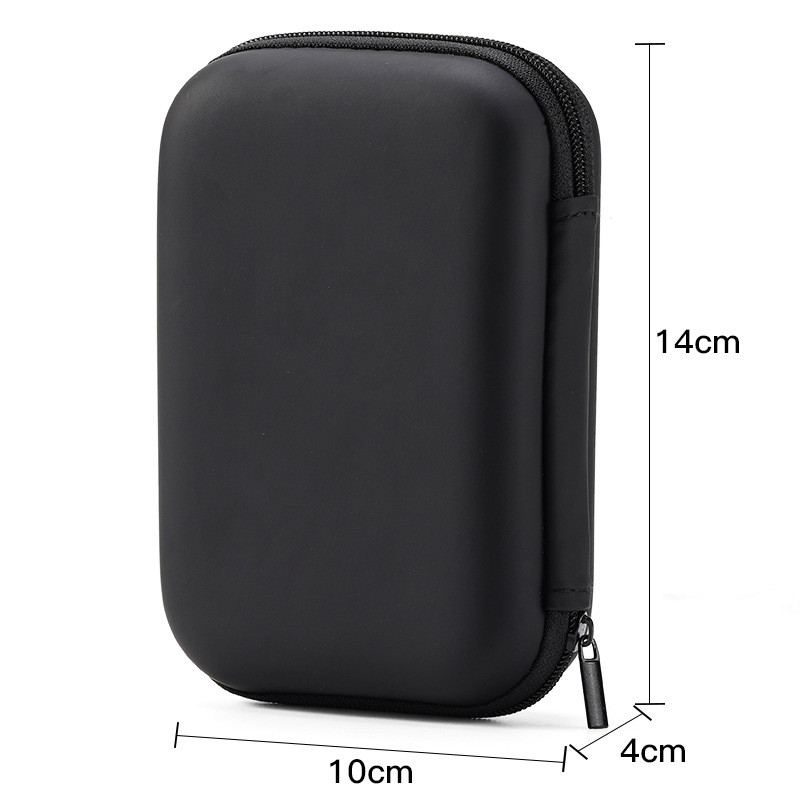 Túi Đựng Chuột Bluetooth, Tai Nghe 14x10x4 cm, Cáp Dữ Liệu, Bộ Sạc - Hộp Đựng EVA Bảo Vệ Chống Sốc, Nhỏ Gọn, Tiện Lợi