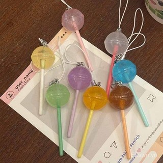 [Móc khóa] Móc khóa dây đeo điện thoại hình kẹo mút sáng tạo, gió sáng, dễ thương, ngọt ngào, quà tặng nhỏ cho ba lô EIUK