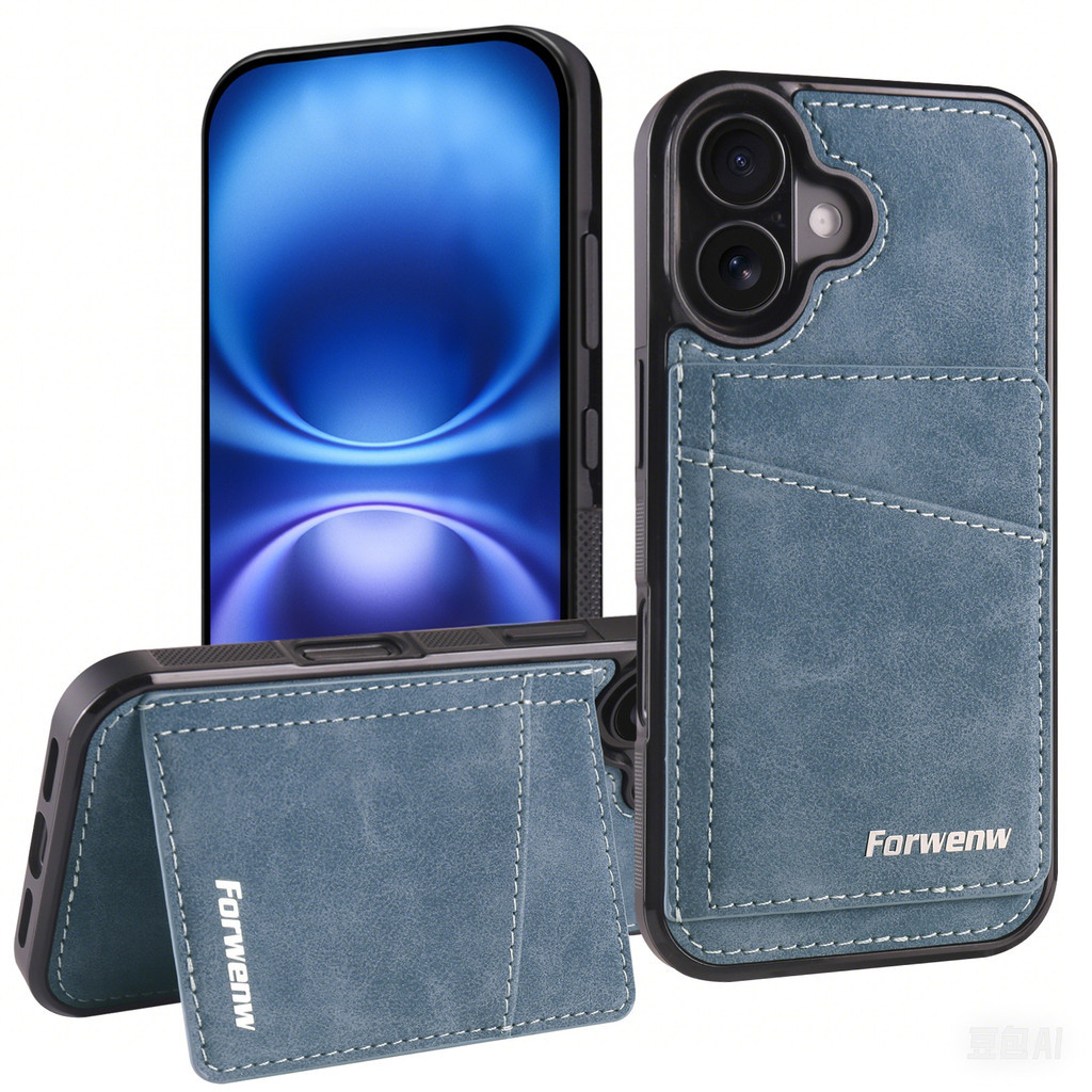 Dành Cho iPhone 16E 16 Pro Max 15 14 Plus 12 13 mini Retro Da PU Ốp Điện Thoại Có Khe Cắm Thẻ Bỏ Túi Ốp Lưng TPU Mềm Vỏ Điện Thoại Di Động