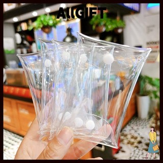 AllGIFT Ví Zero, Ví đựng tiền xu trong suốt đa kích thước, Quà tặng có khóa Ví đựng thẻ PVC chống thấm nước