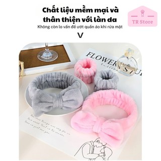 Bộ Băng Đô Cotton Đeo Đầu & Tay – Tiện Lợi Khi Rửa Mặt