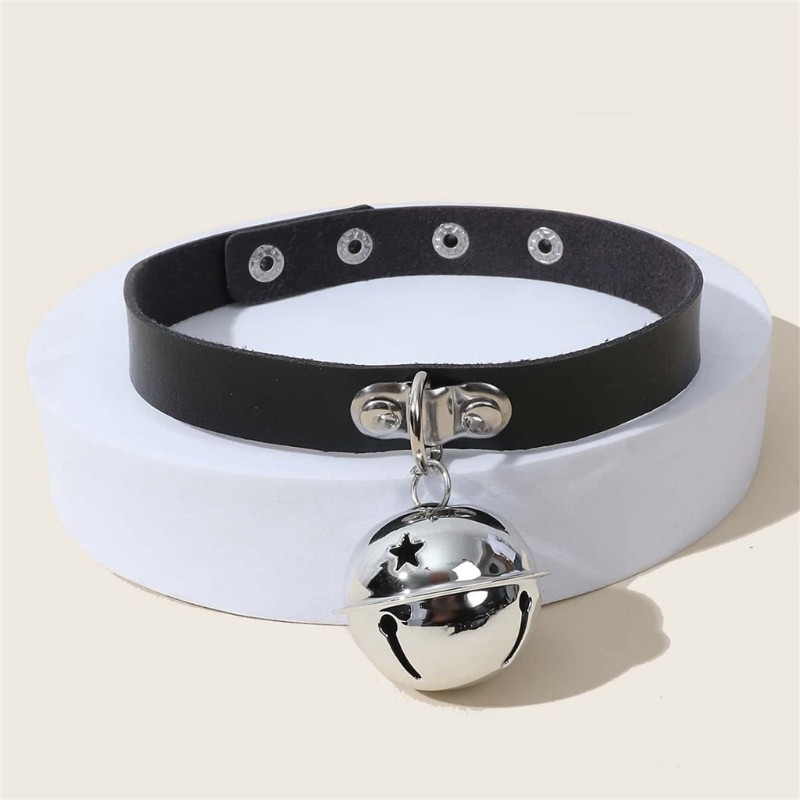Wellb Catgirl Mắt Có Da Đinh Tán Choker Nữ Catgirl Trang Phục Phụ Kiện