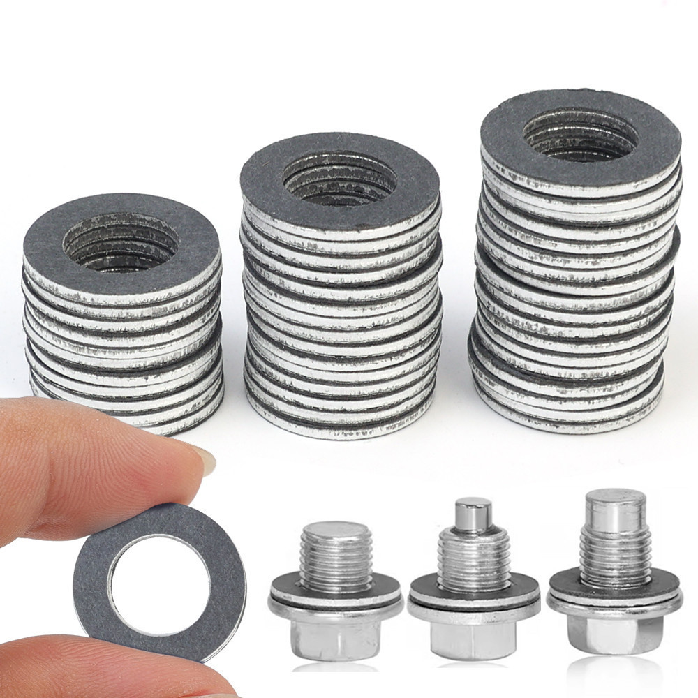 Máy rửa phích cắm thoát dầu ô tô 90430-12031 - Gioăng nhôm vừa vặn chính xác cho chảo dầu động cơ Toyota / Lexus