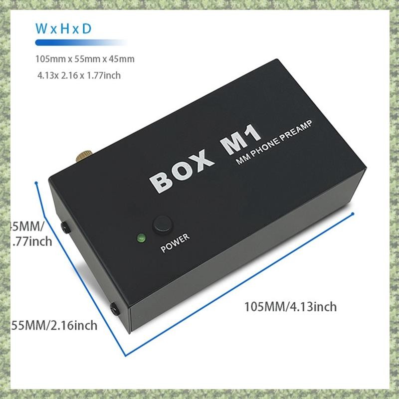 (C Z G L) Box M1 mm Phono Preamp cho bàn xoay Máy ghi âm thanh nổi Mini HiFi với bộ khuếch đại tai nghe