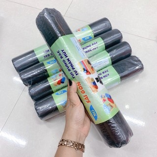 Set 3 cuộn túi rác tự hủy sinh học kích thước lớn 55x65cm tiện dụng tiết kiệm