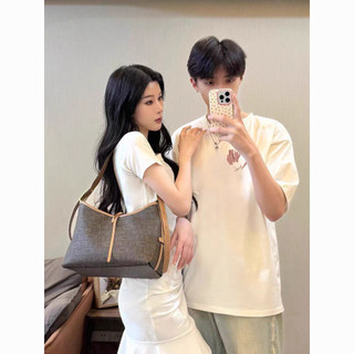 Mùa Hè Một Váy Một Mảnh Cặp Đôi Mặc Áo Thun Nam Nữ Phong Cách Tình Yêu Nữ Mùa Hè Đầm Áo Thun Phù Hợp Với nggfl