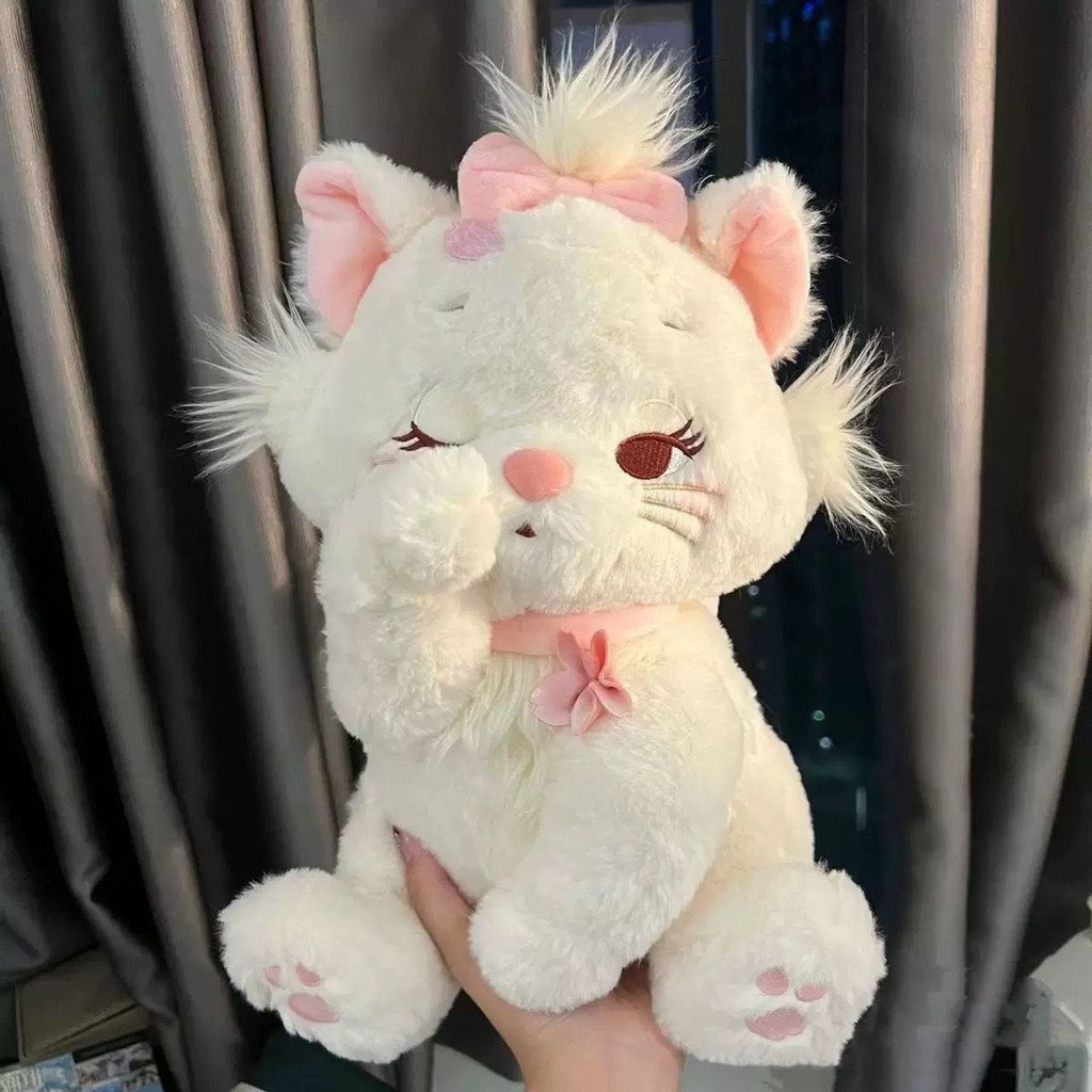 Đồ chơi nhồi bông mèo Marie dễ thương dòng Sakura, đồ chơi nhồi bông dài cho bạn gái, quà sinh nhật cho bạn gái, búp bê đồng hành ngủ Marie Cat
