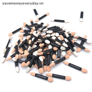 [savemoneyeveryday] 10 chiếc Bàn chải phấn mắt dùng một lần Bộ cao su xốp hai mặt Bàn chải phấn mắt trang điểm cho dụng cụ trang điểm mỹ phẩm [vn]
