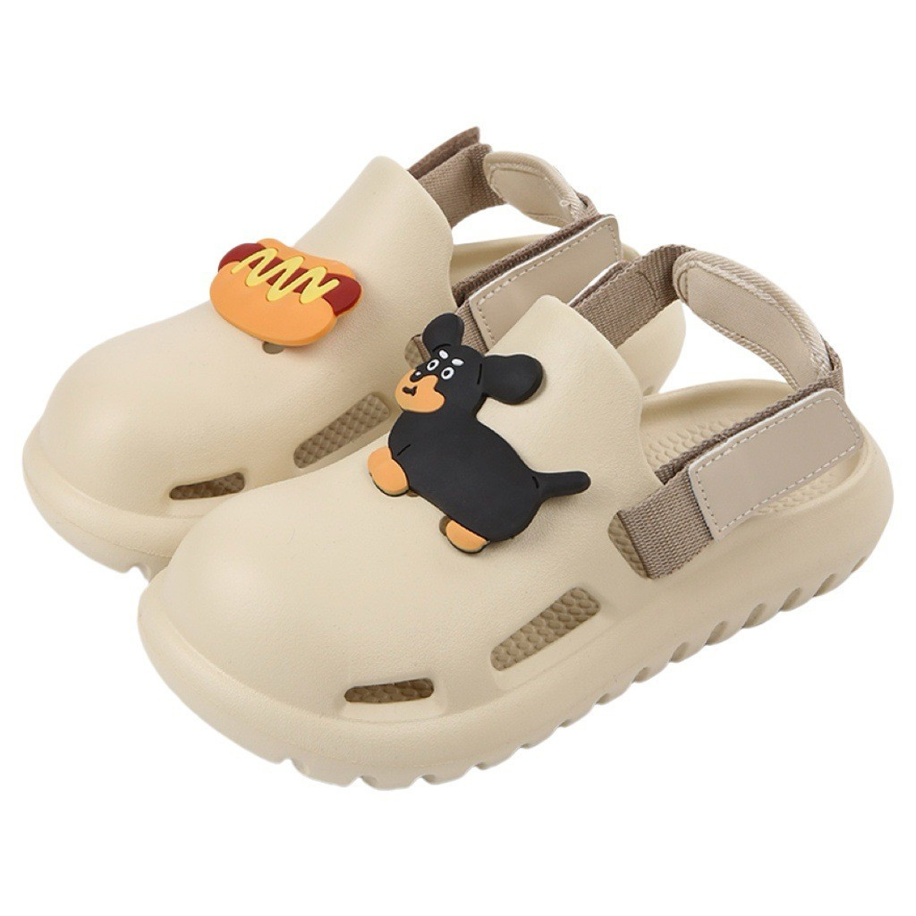 XIXITIAO Lỗ Giày Thời Trang Nam Nữ Sandal Mặc Ngoài Biển Mùa Hè Ngoài Trời Vui Nhộn Chó
