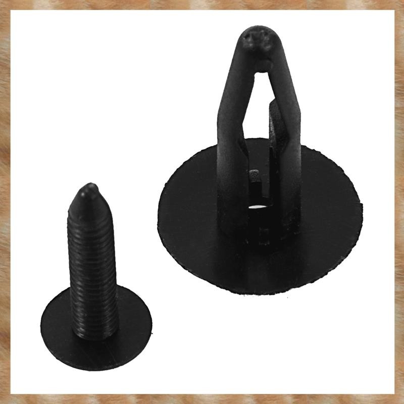 [S Z] 125 Chiếc Đinh Tán Nhựa Chốt Cản Xe Đẩy Kẹp Dài 32mm Đen