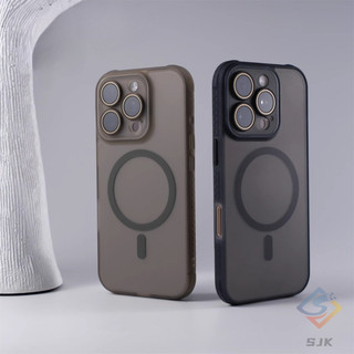 Ốp từ tính Acrylic mờ siêu mỏng cho iPhone 16 Pro Max 11 12 13 14 15 Pro Max Sạc không dây Snap-on Ống kính có thể tháo rời | Chống sốc & chống vân tay