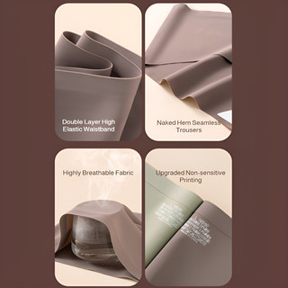 『 Brelira 』 10A Quần Lót Kháng Khuẩn Giữa Eo Băng Lụa Mở Rộng Dâu Tây Đáy Quần Lót Nữ Liền Mạch ​​Quần Yoga thoáng khí​​❈ ❈ س ❈ ❈ ❈ ❈
