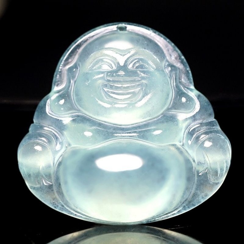 Mặt dây chuyền ngọc bích tự nhiên Mặt dây chuyền Guanyin Mặt dây chuyền Đá Ngọc Vòng cổ Nam Nữ Phong cách