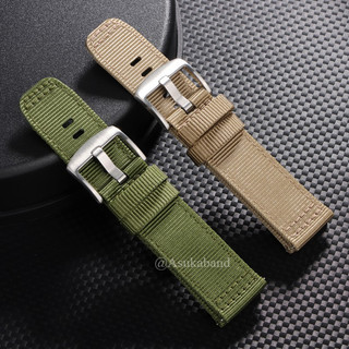 Vải Nylon Dây Đeo Đồng Hồ 22 Mm Cho SEIKO Diver Thạch Anh Cơ Đồng Hồ Phát Hành Nhanh Dây Đeo Đồng Hồ Nam Nữ Mềm Vòng Tay Thể Thao Đen Xám Sọc