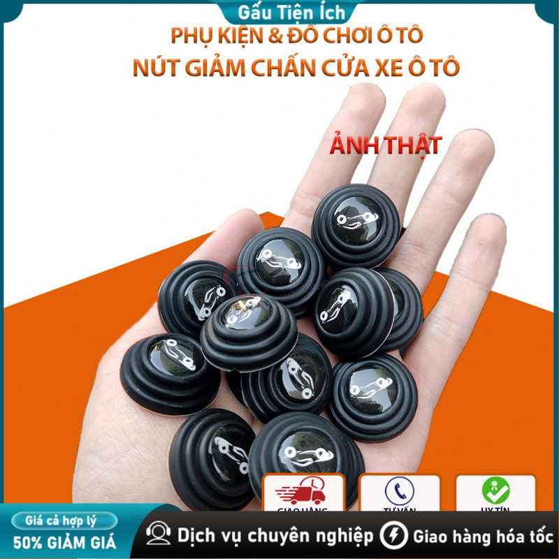 Nút Dán Cách Âm Chống Ồn Chống Sốc Cho Xe Hơi– Đóng Cửa Êm Ru, Hạn Chế Va Đập