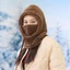 Mũ trượt tuyết Khăn SAIA, Balaclava mùa đông chống gió sang trọng, Mũ bảo vệ tai mềm màu trơn giữ nhiệt ấm mùa đông