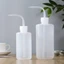 JKDESIGN 1 Chai Rửa, Chai Đo Phòng Thí Nghiệm Nhựa Đo, 250 / 500 / 1000ml Giặt Sạch Hình Xăm Trắng Bóp Chai Đồ Trang Điểm