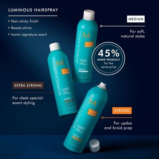 Gôm Xịt Giữ Nếp Tóc Linh Hoạt Moroccanoil Finish Luminous Limited Edition 480ml [ TN ]
