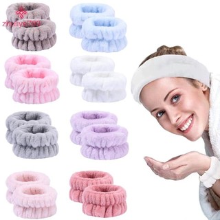 < zhuliye789 > 1Pc Rửa Mặt Và Dây Đeo Tay Thấm Hút Nước Thể Thao Mồ Hôi Vòng Tay Lau Tóc Băng Đô Chống Ẩm Tay Bảo Vệ Cổ Tay