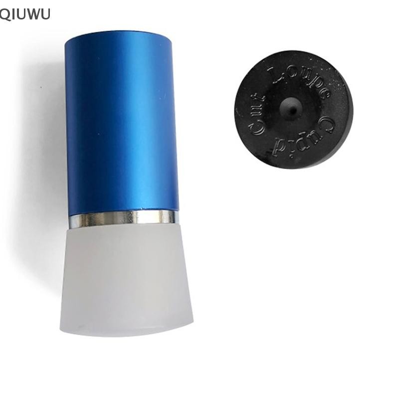 QIUWU 10X Kính lúp Loupe theo toa cho phạm vi trái tim & mũi tên đá quý.