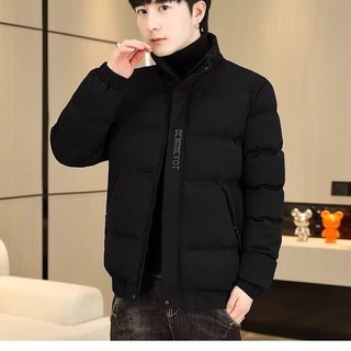 Áo khoác Cotton Dichuangzhe Áo khoác nam màu trơn dày mùa đông dáng rộng