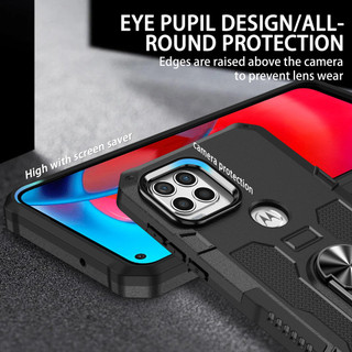 Dành Cho Motorola Moto G Stylus 4G / 5G 2021 Ốp điện thoại PC Cứng Mềm TPU Edge Bảo Vệ Camera Vòng Giá Đỡ Chân Đế Chống Sốc Mỏng Bao