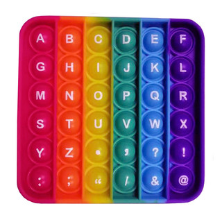 Nhiều Màu Sắc Pop Fidget Lo Âu Đồ Chơi Hình Hoạt Hình Bóp Đồ Chơi Xúc Giác Logic Trò Chơi