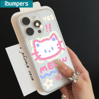 ibumpers Ốp Lưng IPhone Phim Hoạt Hình Vui Nhộn Mèo Bướm Họa Tiết Ốp Điện Thoại Trong Suốt Nhám Mờ TPU Mỏng Chống Sốc Chống Bẩn Cho IPhone 16 15 14 12 13 11 Pro Max IP 7 8 Plus X XS XR