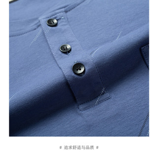 Trang phục bố xuân thu Áo thun dài tay nam trung niên và cao tuổi Áo nỉ cổ đứng 100% cotton rộng rãi có túi ông nội mặc trong-CXPL