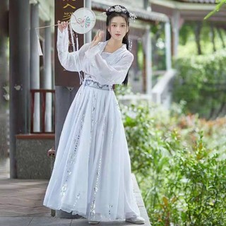 Yunhe Nữ Eo Dài Váy Siêu Cổ Tích Sinh Viên Hàng Ngày Hanfu Tay Rộng Phong Cách Cổ Đại Thanh Lịch Phong Cách Trung Hoa Phù Hợp Với Bốn Mùa Phong Cách 24.11.21