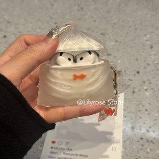 Ốp lưng cho AirPods 4 [2024] AirPods Pro2 Pro 3 2 1 Apple Wireless Earpod Protector Vỏ cá vàng hoạt hình dễ thương