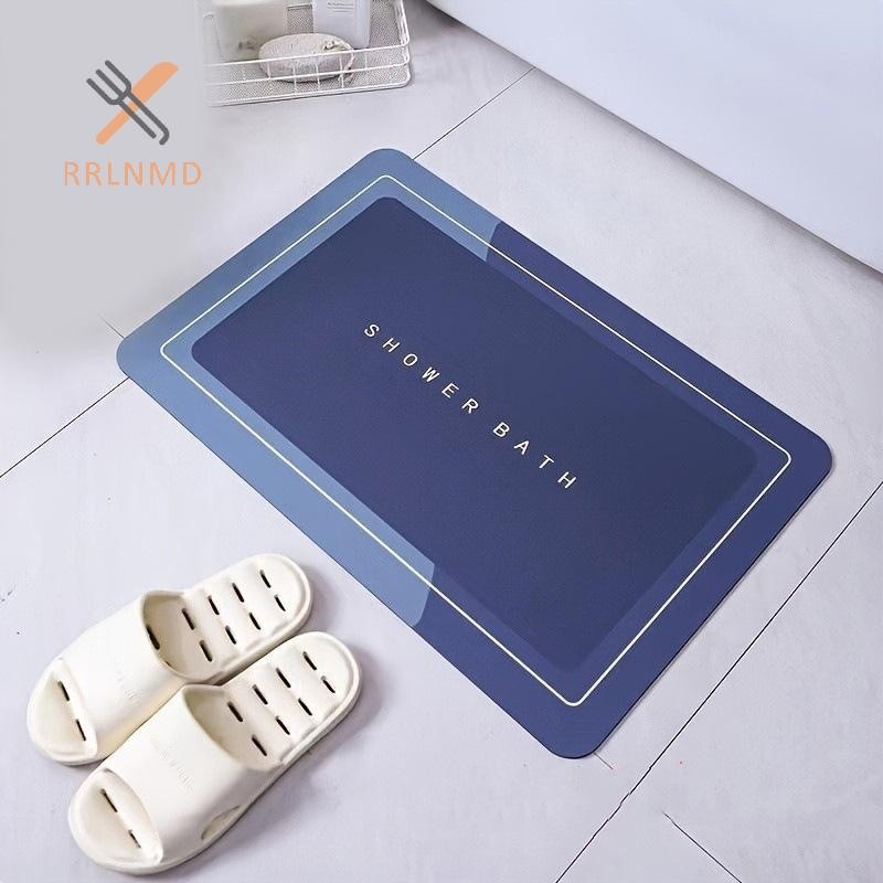 Rrlnmd Thảm tắm phòng tắm thấm hút Thảm tắm chống trượt Thảm tắm khô nhanh Thảm tắm lối vào nhà bếp Thảm chùi chân Thảm trải sàn nhà Thảm trải sàn bồn tắm MỚI