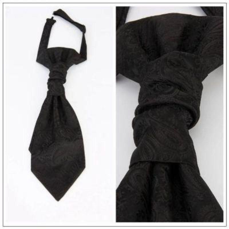 Cà vạt Jacquard màu trắng Hồng Kông Cà vạt Nơ Lười Phù hợp với Áo cưới